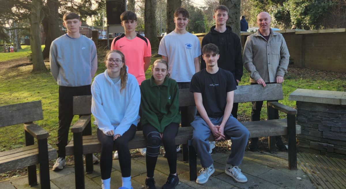 Picture of students participating in Belfast Marathon